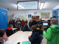 Herr Wagenhals vom Wasserverband Wendland erläutert die Trinkwassergewinnung im Wasserschutzgebiet Wibbese : Umweltprojekt 2019